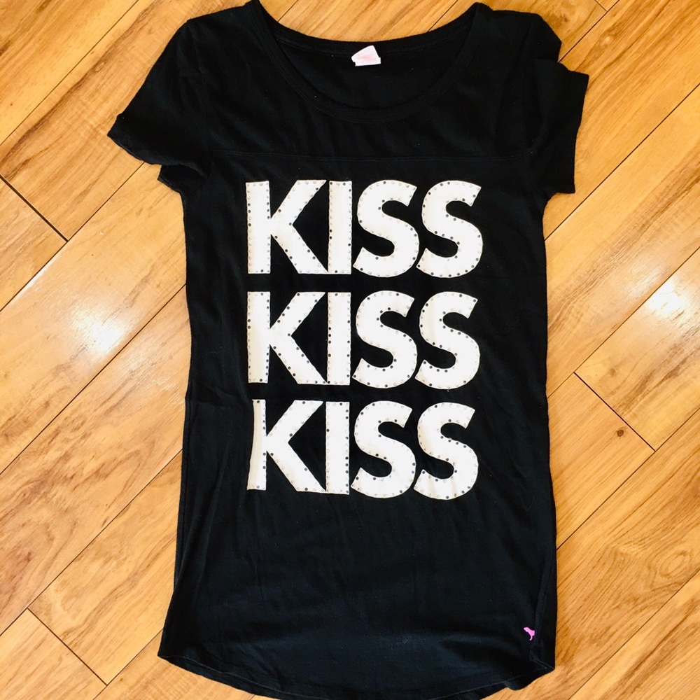 Victoria Secret Pink pajama dress bling Kiss Get Around